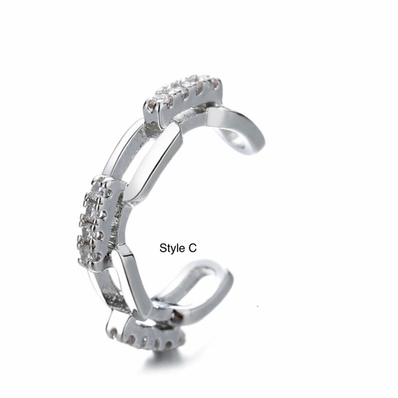 Single Accent Copper Fashion Cuff Style No Piercing Earring - Picture 5 of 8